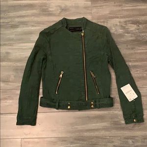 Zara Green Textured Jacket